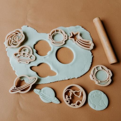 Kinfolk Pantry Mini Outer Space Eco Cutter Set Playdough Sand Toys Art and craft for kids 3yrs+