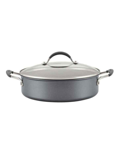 ScratchDefense A1 Nonstick Induction Covered Sauteuse 28cm 4.7L in Grey