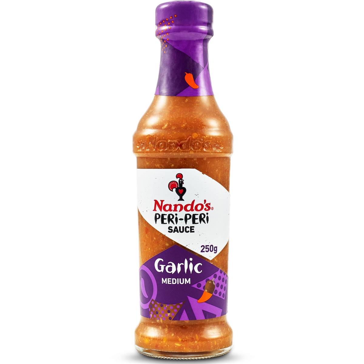 Nando's Garlic Medium Peri-Peri Chilli Sauce 250g