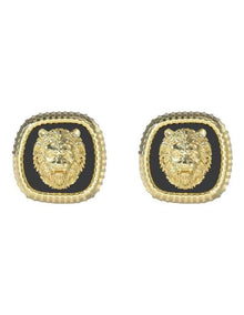 Lion King Earrings in Gold