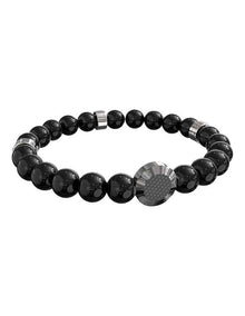 Racer Tag Bracelet in Black