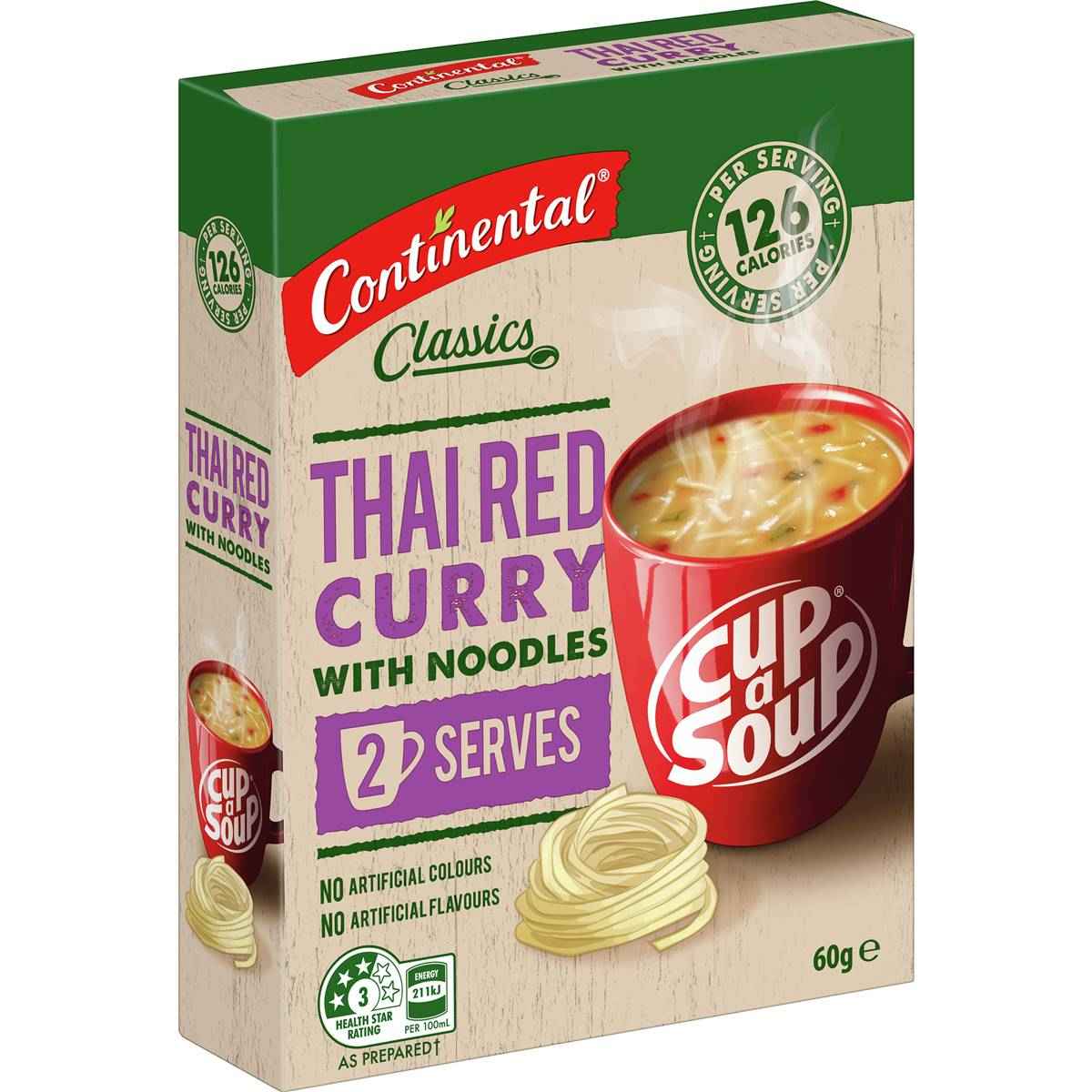 Continental Cup A Soup Asian Thai Red Curry 30g x 2 pack