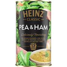 Heinz Classic Pea & Ham Soup Canned Soup Ready Meals 535g