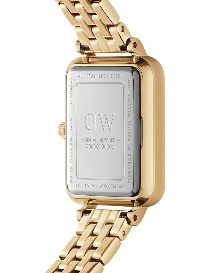 Quadro Stainless Steel Watch in Gold