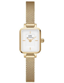 Quadro Mini Stainless Steel Watch in Gold