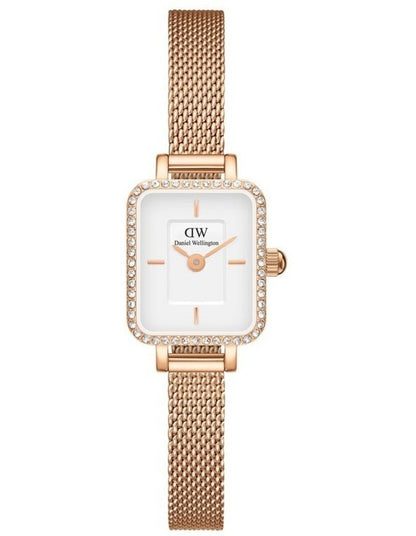 Quadro Mini Stainless Steel Watch in Rose Gold
