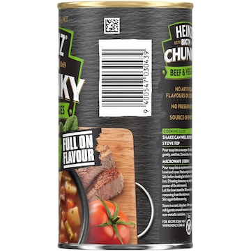 Heinz Big N Chunky Beef & Vegetable Soup Veggie Ready Meals 535g