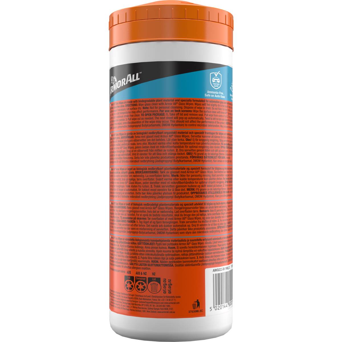 Armor All Streak Free Glass Wipes 30 Pack