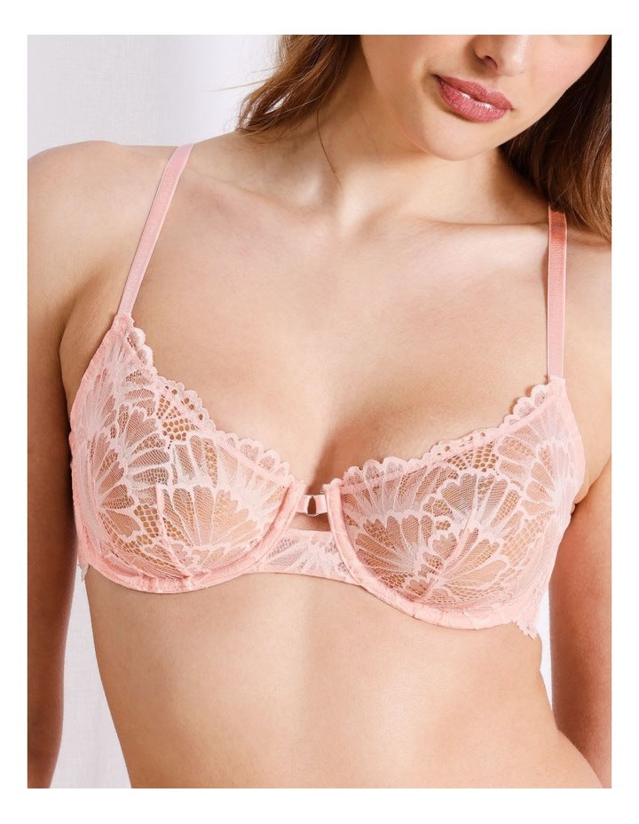 Aura Luxe Under Wire Bra in Pink