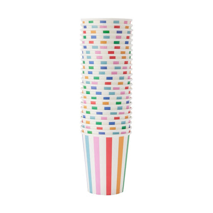 24 Pack Bright Paper Cups