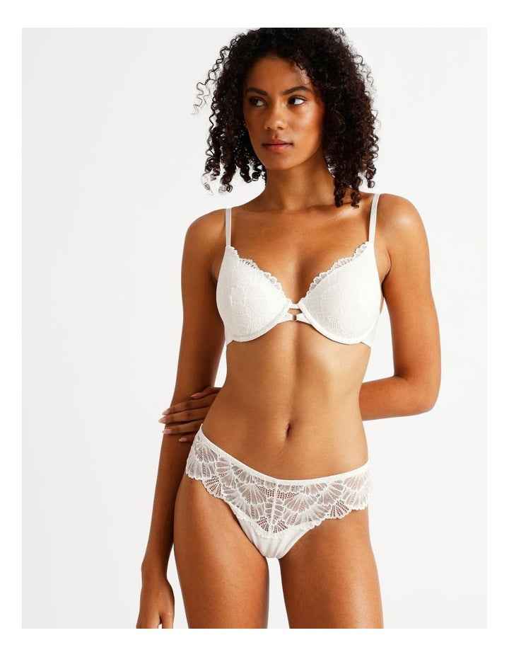 Aura Luxe G String in White