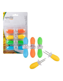 Soft Grip Corn Holders Set of 8 in Multi
