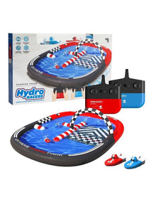 Hydro Park Remote Control Boat Set With Racers And Pool Track