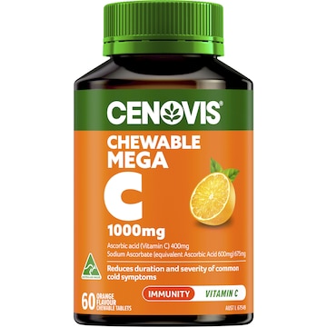 Cenovis Mega Vitamin C 1000mg Chewable Tablets For Immune Support 60 pack