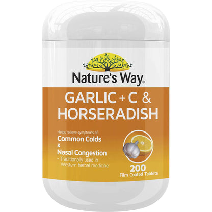 Nature's Way Immunity Defense Garlic & Horseradish Immune Support 200 Pack
