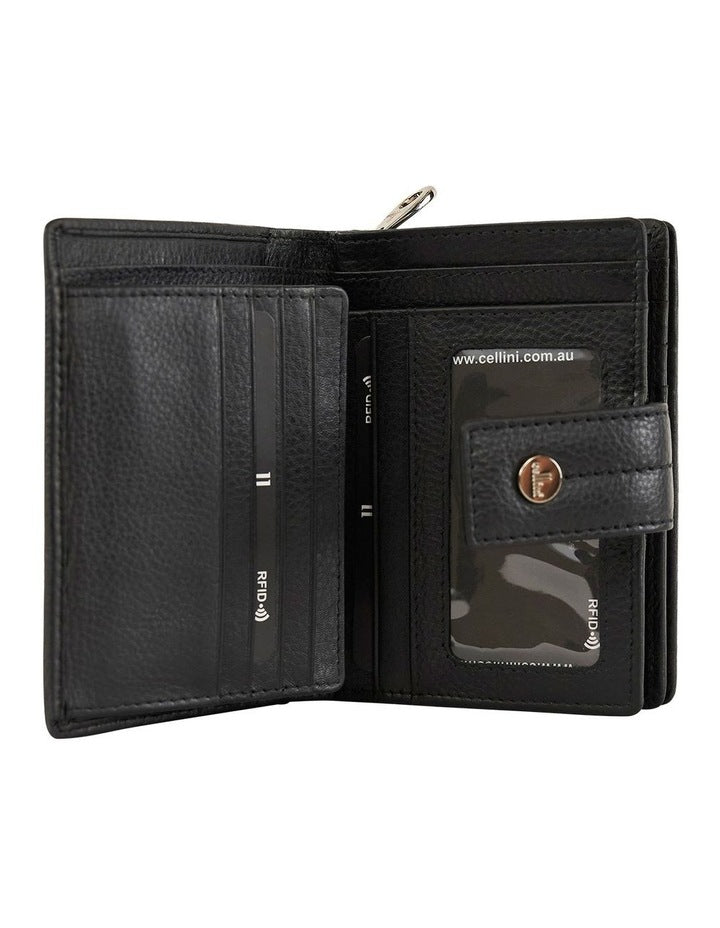 Tuscany Medium Book Wallet in Black