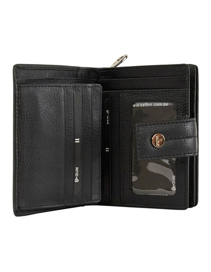 Tuscany Medium Book Wallet in Black
