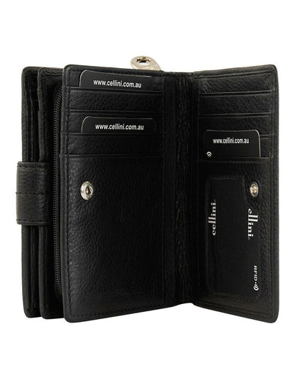 Tuscany Medium Book Wallet in Black