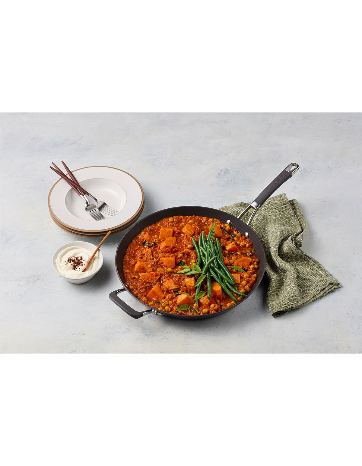 Endurance+ Nonstick Induction Open French Skillet 34cm
