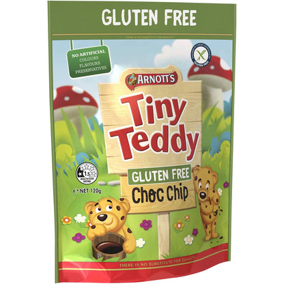 Arnotts Gluten Free Tiny Teddy Choc Chip Biscuits 120g