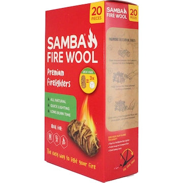 Samba Fire Wool Firelighter 20 pack