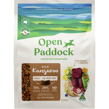 Open Paddock Wild Kangaroo Kibble & Air Dried Meat Dog Food 2.25kg