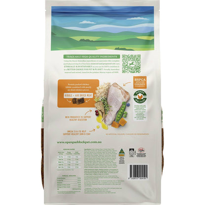 Open Paddock Chicken Kibble & Air Dried Meat Dog Food 6kg