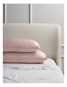 Silk Front Pillowcase Pair in Blush