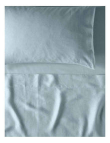 Sandy Cape Washed Belgian Linen Sheet Set in Sky Blue
