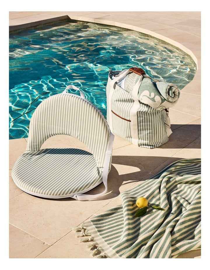 AH&G Marco Pin Stripe Round Recliner