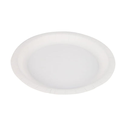 50 Piece White Round Paper Plates