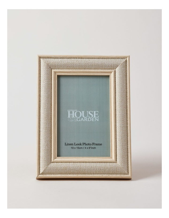 Linen Look Wrapped Photo Frame 10x15cm