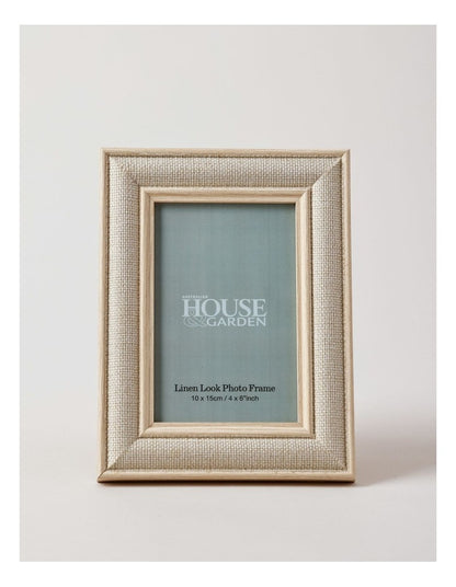 Linen Look Wrapped Photo Frame 10x15cm