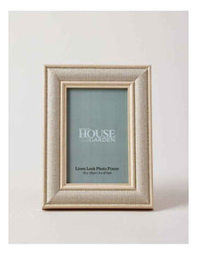 Linen Look Wrapped Photo Frame 10x15cm