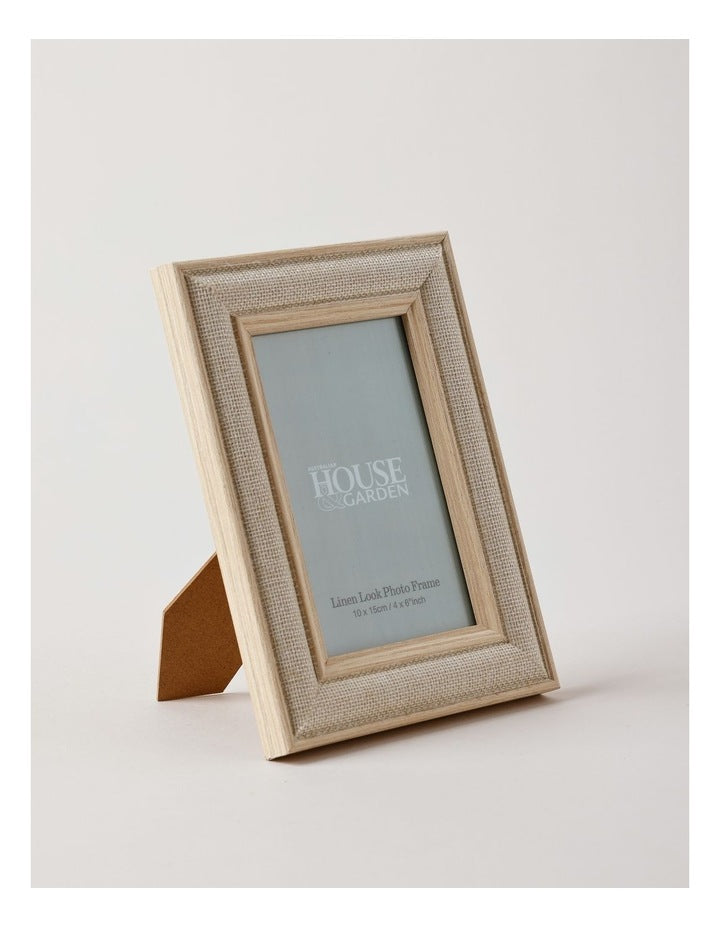 Linen Look Wrapped Photo Frame 10x15cm