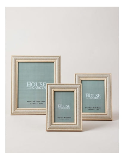Linen Look Wrapped Photo Frame 10x15cm