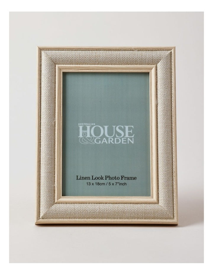 Linen Look Wrapped Photo Frame 13x18cm