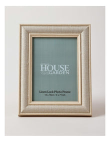 Linen Look Wrapped Photo Frame 13x18cm