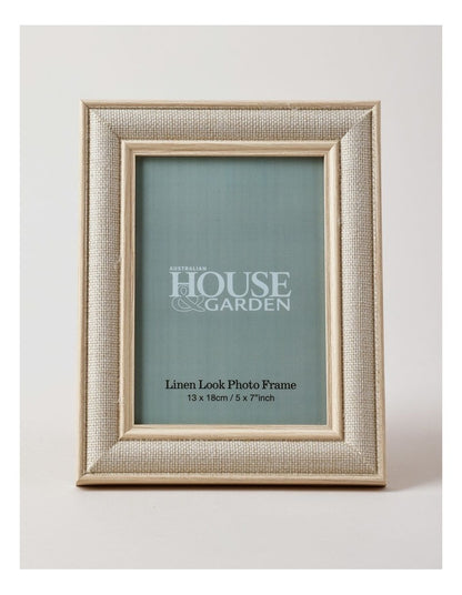Linen Look Wrapped Photo Frame 13x18cm
