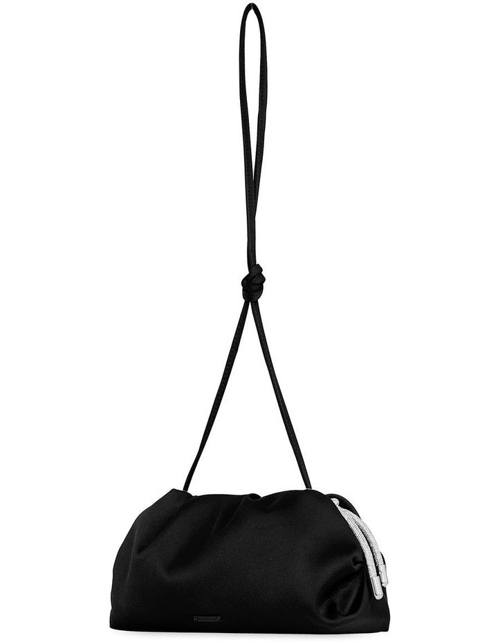 Tied Up Clutch in Black