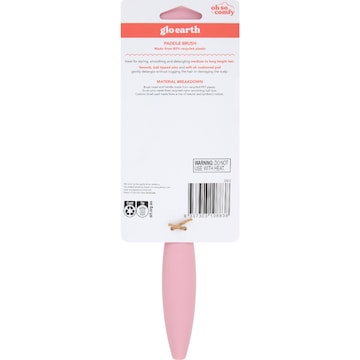 GloEarth Recycled Plastic Paddle Hair Brush each