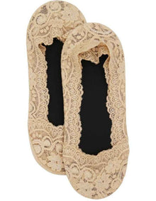 Lace Footlet in Natural