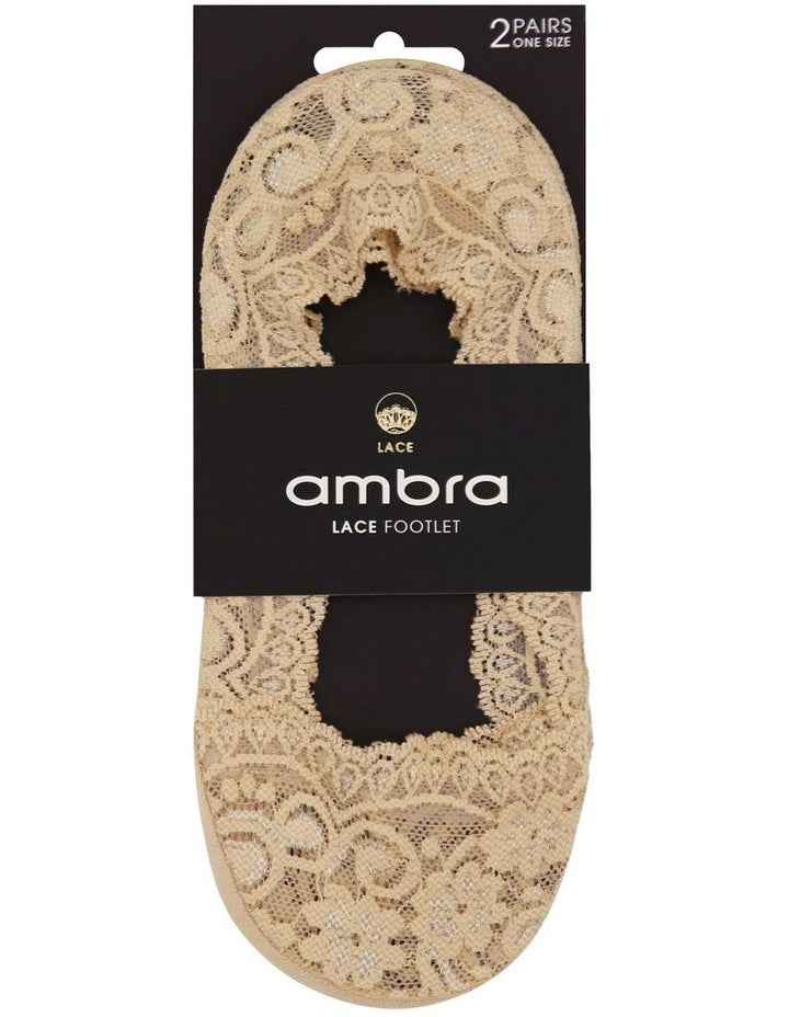 Lace Footlet in Natural