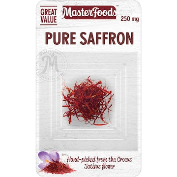 MasterFoods Pure Saffron 250mg