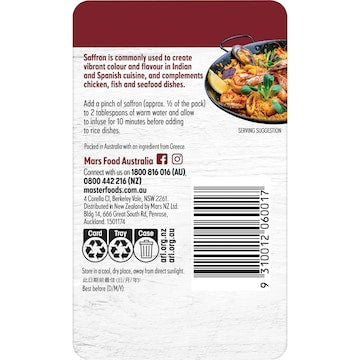 MasterFoods Pure Saffron 250mg