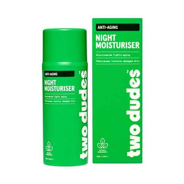 TWO DUDES ANTI-AGING NIGHT MOISTURISER FOR MEN 75ML
