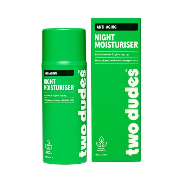 TWO DUDES ANTI-AGING NIGHT MOISTURISER FOR MEN 75ML