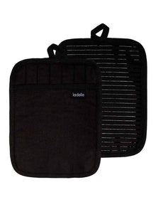 Lennox Pot Holder 2 Pack in Black