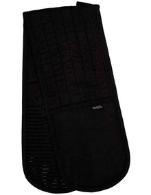 Lennox Black Double Oven Mitt in Black