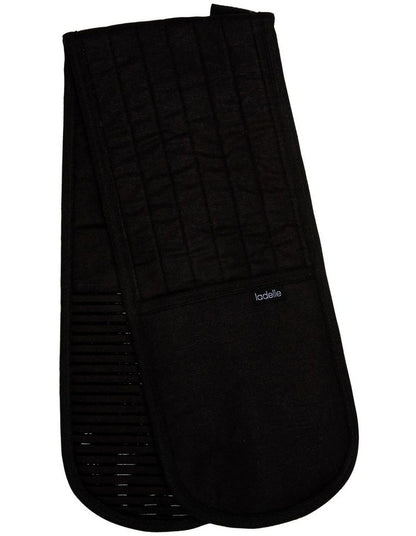 Lennox Black Double Oven Mitt in Black